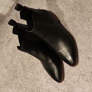 Lucky Brand Lufti Ankle Boot, Women's Size 7 M, Black	, lightly worn, like new